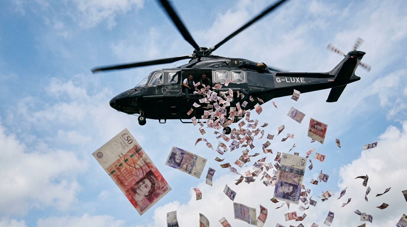 Helicopter funeral tribute Birmingham